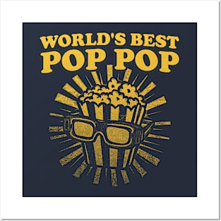 Pop Pop Shirt, Grandpa Shirt, Funny Papa Shirt, Gift For Grandpa, Fathers Day, Funny Shirt For Grandpa, World's Best Pop Pop, Popcorn Posters and Art